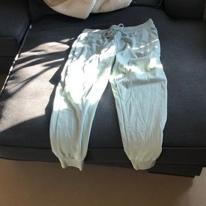 Mint green joggers sweatpants